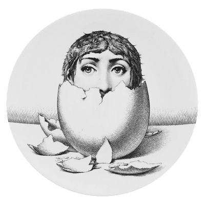 Декоративная тарелка Fornasetti 30.CR.BW.R01-258 Декоративная тарелка Fornasetti 30.CR.BW.R01-258