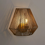 Бра с плетенным из пеньки абажуром Jutti H25 см варинант исполнения - 2 | Loft Concept в Ижевске