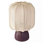 Настольная лампа с фактурным основанием и бежевым тканевым абажуром Modern Textured Table Lamp варинант исполнения - 1 | Loft Concept в Ижевске