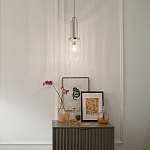 Подвесной светильник с прозрачным рифленым цилиндрическим плафоном Kichler варинант исполнения - 14 | Loft Concept в Ижевске