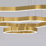 Люстра подвесная с 3-мя ассиметричными светодиодными лампами Golden Current варинант исполнения - 4 | Loft Concept в Ижевске