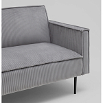 Диван современный вельветовый прямой Worcester Серый варинант исполнения - 3 | Loft Concept в Ижевске