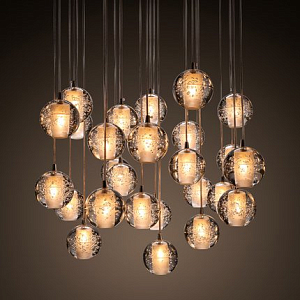 Люстра Bocci 14 Round Chandelier Led Crystal Glass