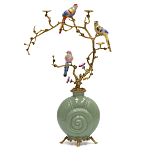 Фарфоровый подсвечник с бронзовым декором Eden Garden варинант исполнения - 1 | Loft Concept в Ижевске