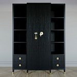 Большой шкаф с витриной Elsa Dreams Black варинант исполнения - 7 | Loft Concept в Ижевске