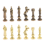 Шахматы Ренессанс из бронзы с доской из натурального камня Змеевик Decorative Thematic Chess варинант исполнения - 5 | Loft Concept в Ижевске