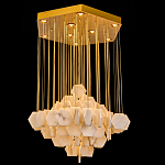 Люстра с фигурными подвесками из натурального камня Glowing Spheres варинант исполнения - 1 | Loft Concept в Ижевске