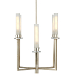 Люстра с 6-ю белыми матовыми плафонами из стекла в форме цилиндра Longitude варинант исполнения - 4 | Loft Concept в Ижевске