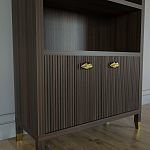 Книжный Стеллаж Elsa Dreams Walnut с задней стенкой варинант исполнения - 2 | Loft Concept в Ижевске