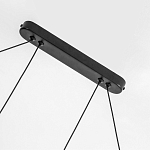 Светодиодная люстра Black LED Circle and Oval Lamp варинант исполнения - 3 | Loft Concept в Ижевске