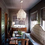 Люстра белая с несколькими ярусами деревянных палочек Bright Wooden Chandelier варинант исполнения - 5 | Loft Concept в Ижевске