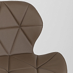 Стул с коричневым сиденьем из экокожи JEROEN варинант исполнения - 7 | Loft Concept в Ижевске