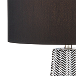 Настольная лампа с черно-белым узором Wavy Stripes варинант исполнения - 1 | Loft Concept в Ижевске