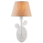 Бра с белым каркасом и тканевым абажуром Natural Stems варинант исполнения - 2 | Loft Concept в Ижевске