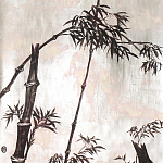 Обои ручная роспись Bamboo Quicksilver on Tarnished Silver gilded paper варинант исполнения - 1 | Loft Concept в Ижевске