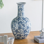 Ваза с классическим узором шинуазри синего цвета Blue & White Ornament  варинант исполнения - 5 | Loft Concept в Ижевске