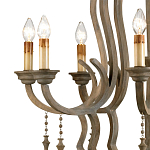 Люстра деревянная с подвесками Gray Curved Profile варинант исполнения - 1 | Loft Concept в Ижевске