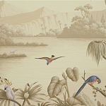 Обои ручная роспись Le Brésil Amarelo Sepia варинант исполнения - 2 | Loft Concept в Ижевске