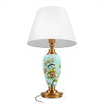 Настольная лампа голубая с изображением птиц Slip Away варинант исполнения - 3 | Loft Concept в Ижевске