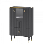 Витрина низкая двухдверная с ящиком Expanses of Beauty Graphite варинант исполнения - 1 | Loft Concept в Ижевске