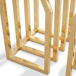 Консоль с чёрной столешницей и золотым фигурным основанием Cosmo варинант исполнения - 1 | Loft Concept в Ижевске