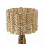 Торшер с плетеным абажуром на основании в виде треноги Lamp with Wicker Lampshade варинант исполнения - 2 | Loft Concept в Ижевске