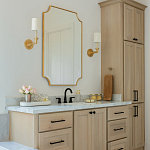 Зеркало в золотой деревянной раме Riviera варинант исполнения - 4 | Loft Concept в Ижевске