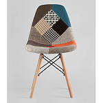 Пластиковый стул на ножках из массива бука Eames Пэчворк варинант исполнения - 4 | Loft Concept в Ижевске