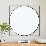 Зеркало в черной металлической раме Urban Style Mirror варинант исполнения - 3 | Loft Concept в Ижевске