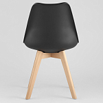 Стул с основой из пластика и мягким сиденьем Arvika Black варинант исполнения - 4 | Loft Concept в Ижевске