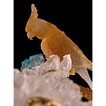 Люстра круглая на золотом каркасе с птичками и цветочным декором Miscellaneous herbs варинант исполнения - 3 | Loft Concept в Ижевске