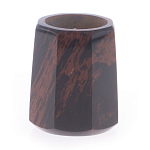 Подсвечник из натурального камня обсидиан со свечой Stone Candlestick варинант исполнения - 1 | Loft Concept в Ижевске