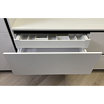 Угловой кухонный гарнитур Жемчужный белый Серый Clarke Kitchen Set White Grey варинант исполнения - 9 | Loft Concept в Ижевске