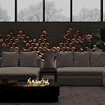 Гипсовая 3D панель с принтографией PM-41 варинант исполнения - 4 | Loft Concept в Ижевске