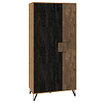 Шкаф двухдверный с 2-мя отделами с полками Stone Effect варинант исполнения - 1 | Loft Concept в Ижевске