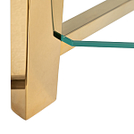 Стеллаж золото с прозрачными стеклянными полками Safekeeping варинант исполнения - 3 | Loft Concept в Ижевске