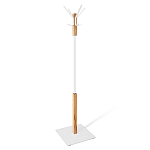 Вешалка с квадратным основанием и 4-мя белыми металлическими крючками Industrial Metal Rust варинант исполнения - 1 | Loft Concept в Ижевске