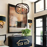 Люстра черная из эллиптических элементов Overlapping Orbits варинант исполнения - 2 | Loft Concept в Ижевске