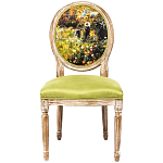 Стул из натурального бука с цветочным принтом Impressionism in Color варинант исполнения - 1 | Loft Concept в Ижевске