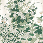 Обои ручная роспись Uki Hana Original Colourway on 12 Carat White Gold gilded paper варинант исполнения - 1 | Loft Concept в Ижевске