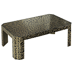 Дизайнерский кофейный стол с рисунком леопард Neytiri Beige Leopard варинант исполнения - 1 | Loft Concept в Ижевске