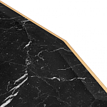 Консоль с чёрной столешницей и золотым фигурным основанием Cosmo варинант исполнения - 4 | Loft Concept в Ижевске