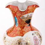 Ваза красного цвета с рисунком Chinoiserie Ceramics варинант исполнения - 1 | Loft Concept в Ижевске