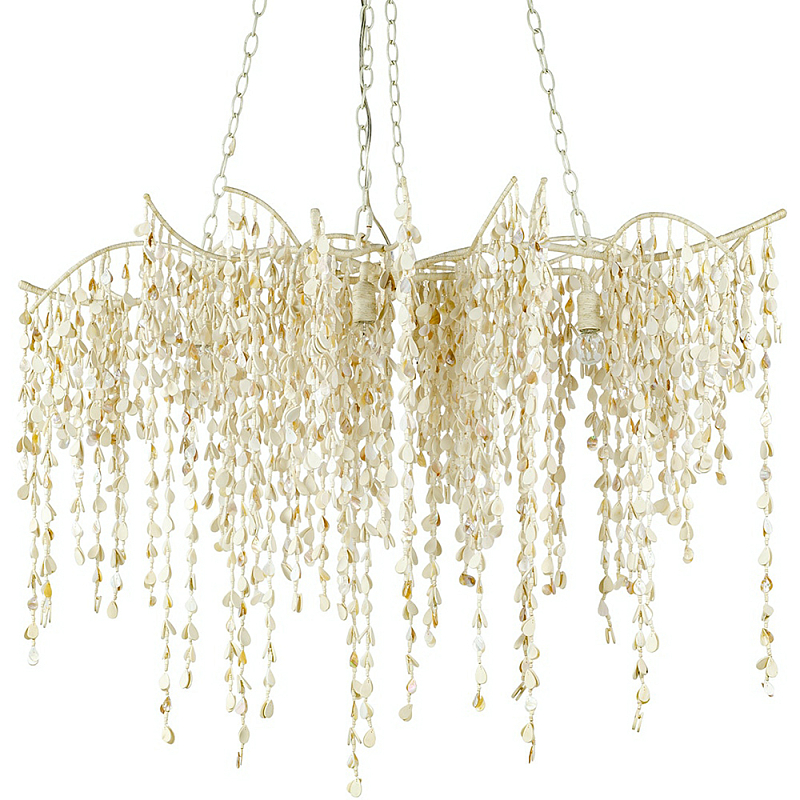 Люстра Wooden Drops Bert Chandelier Бежевый Люстра Wooden Drops Bert Chandelier Бежевый в Ижевске | Loft Concept