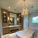 Люстра белая с несколькими ярусами деревянных палочек Bright Wooden Chandelier варинант исполнения - 8 | Loft Concept в Ижевске