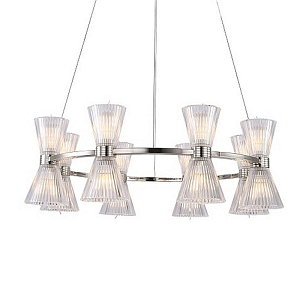 Люстра Heavenly Chrome со Стеклянным Плафоном