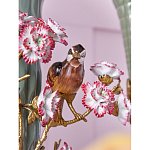 Ваза с птицами и цветами из фарфора с бронзовыми элементами Garden of Eden варинант исполнения - 7 | Loft Concept в Ижевске