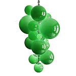 Люстра Grape Balls Зеленое стекло  варинант исполнения - 3 | Loft Concept в Ижевске