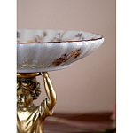 Чаша с цветочным орнаментом на ножке в виде бронзового ангела Eden Garden варинант исполнения - 8 | Loft Concept в Ижевске