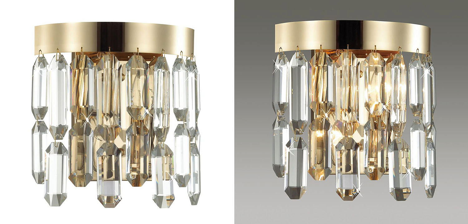 Бра Crystal Polyhedrons Wall Lamp Gold Бра Crystal Polyhedrons Wall Lamp Gold - Loft-Concept в Ижевске